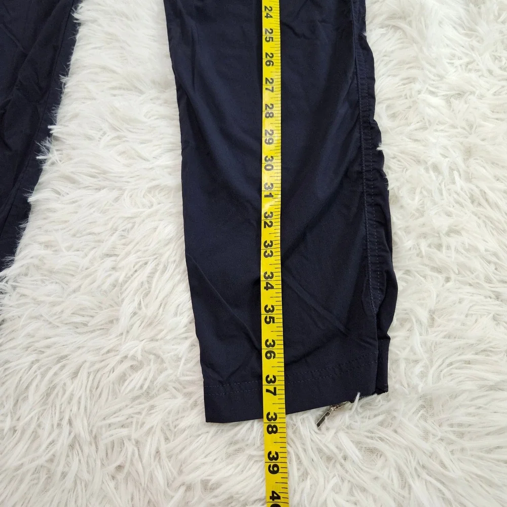 Anatomie Women Susan Skinny Ankle Pant Navy Blue Ankle Zip Lightweight Sz XL